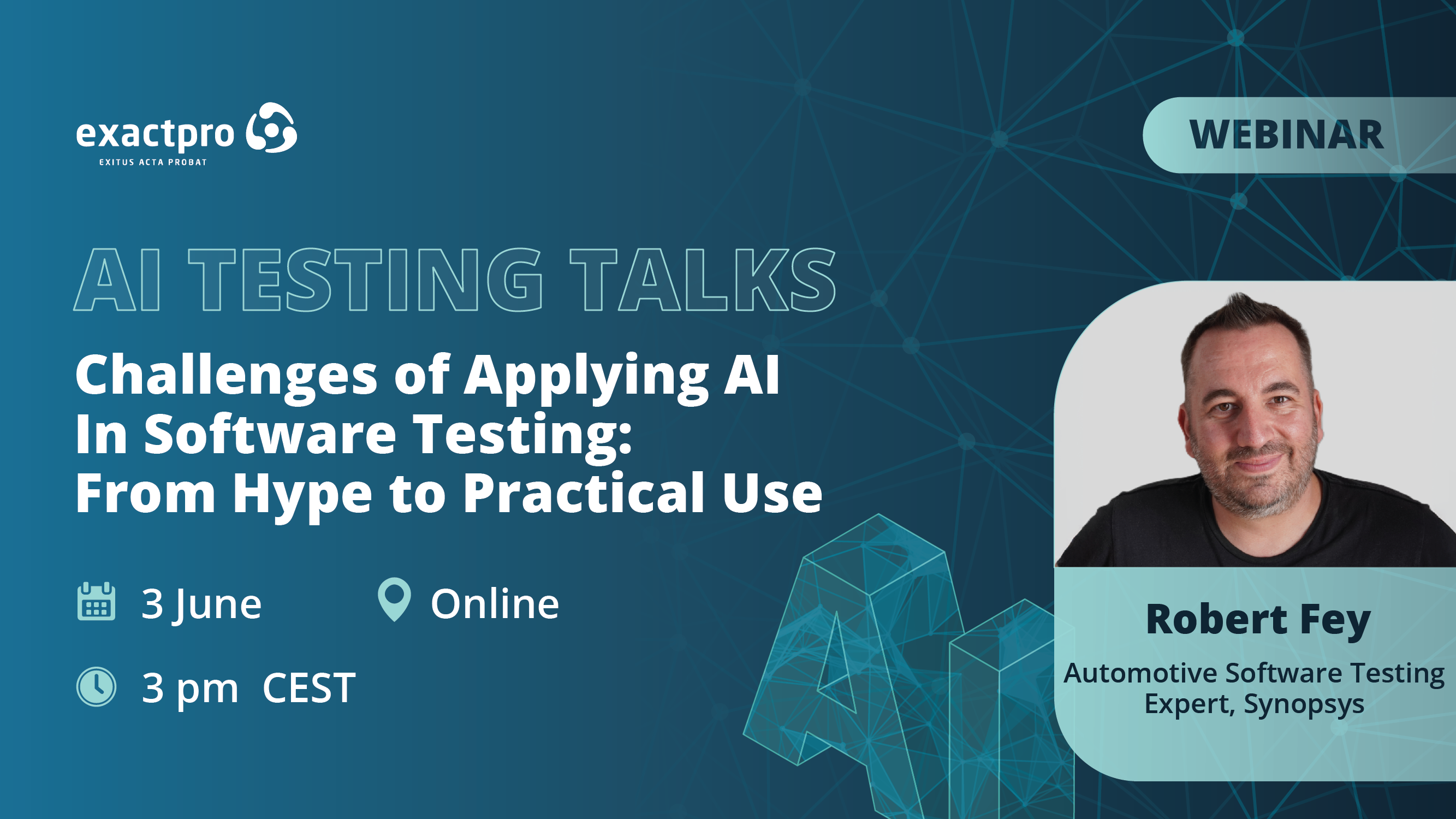 AI Testing Talks (3 June) | EXACTPRO