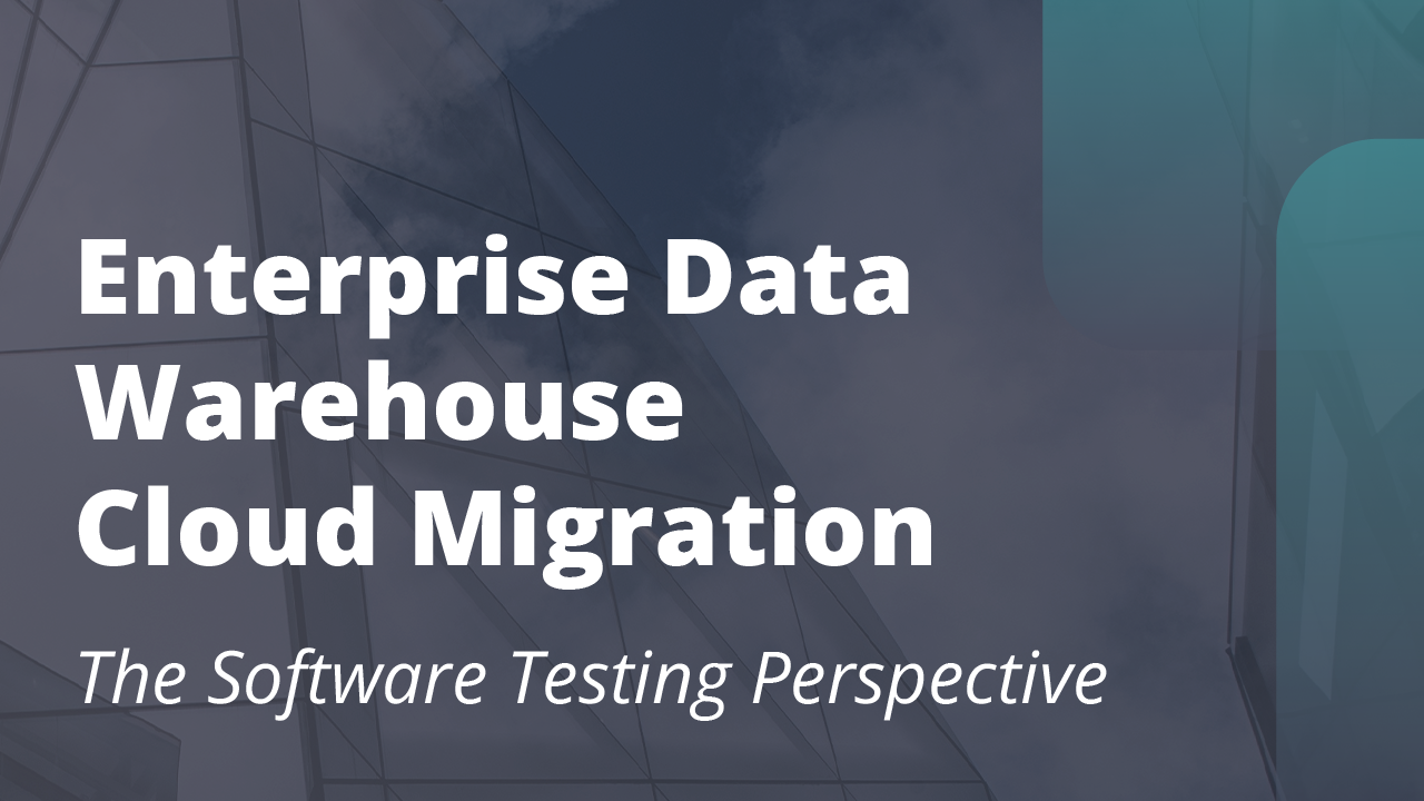 Enterprise Data Warehouse Cloud Migration