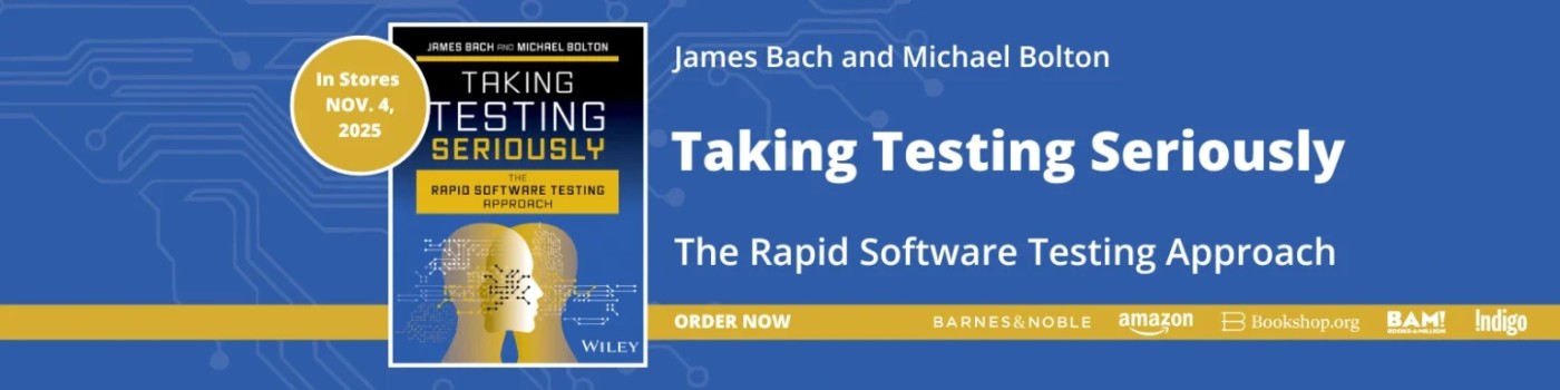 Fireside Chat with Michael Bolton: Perspectives on Rapid Software Testing