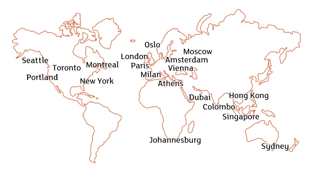 Exactpro client’s locations