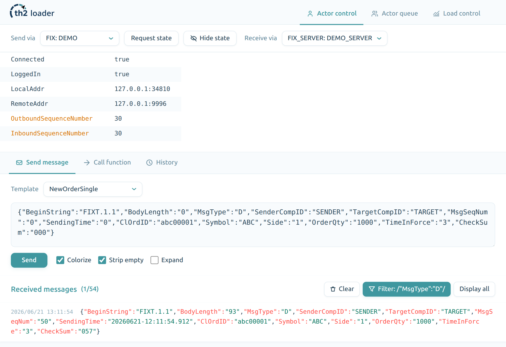 th2-loader - functional testing