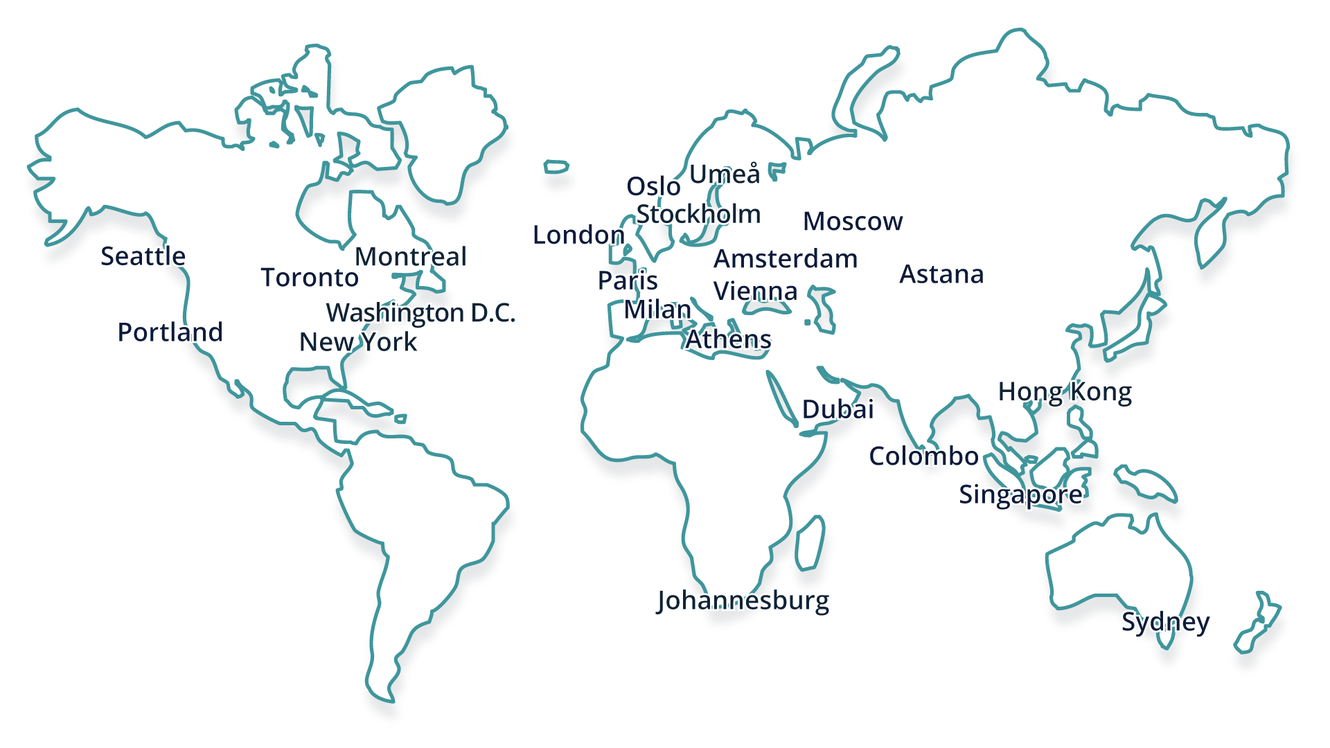 Exactpro Open-Source Strategy - World Map - Exactpro Clients